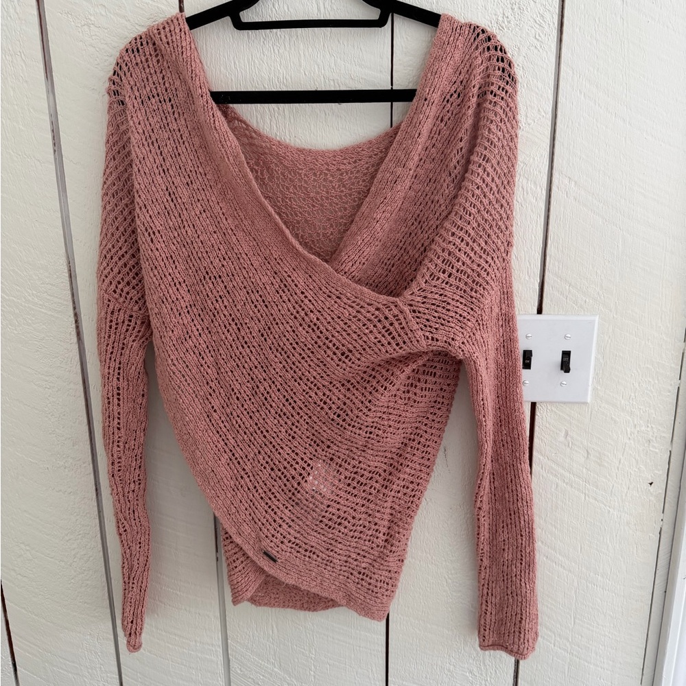 Billabong Dusty Rose Off-the-Shoulder Sweater